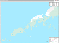 Aleutians East Wall Map Premium Style